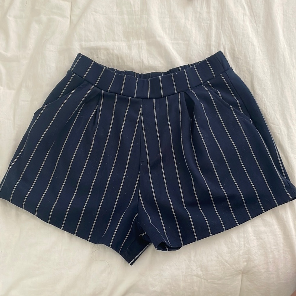 Lefties Blue Striped Shorts (EUR M)